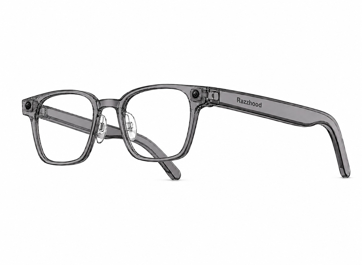 The Masike, Space Gray frame with clear UV400 lenses