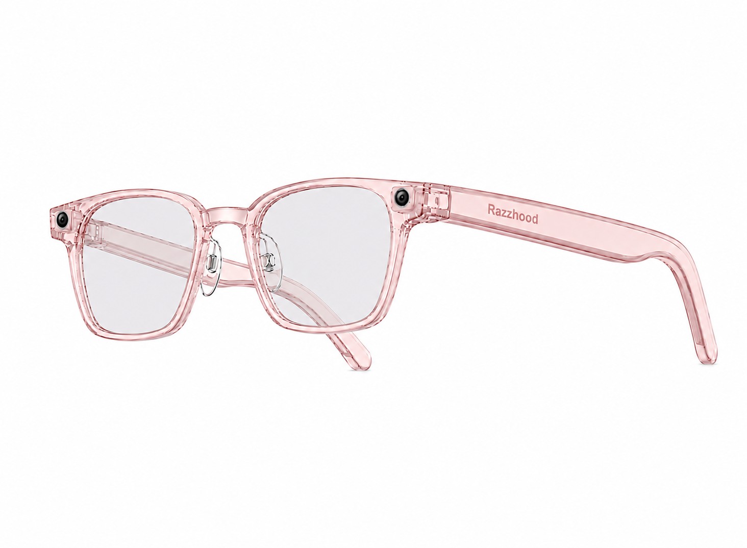 The Masike, Light Pink frame with Light Gray lenses